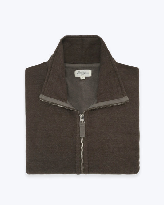 SUDADERA VERDE OSCURO CON CREMALLERA HARTFORD