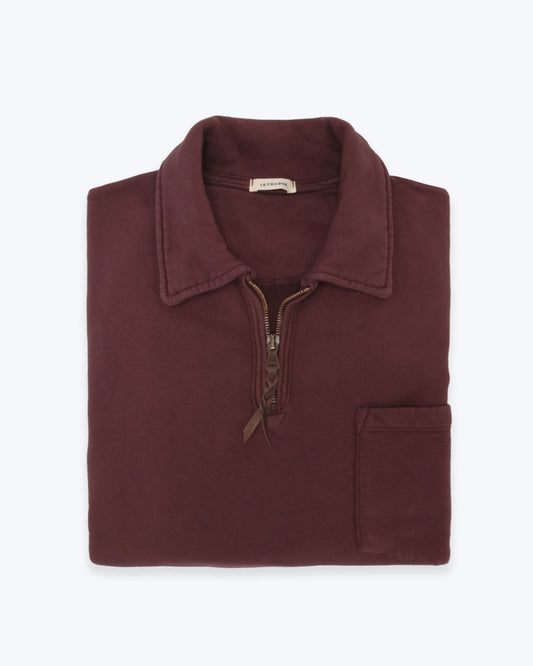 SUDADERA DE CUELLO POLO BURDEOS INTHEBOX