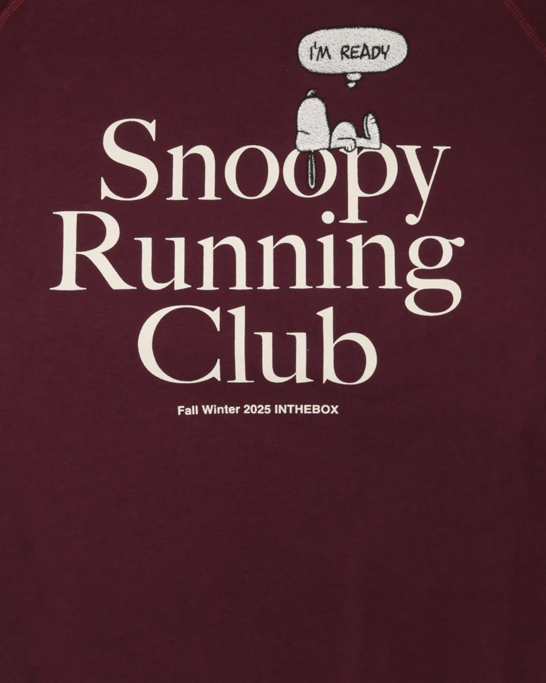 SUDADERA BURDEOS SNOOPY INTHEBOX