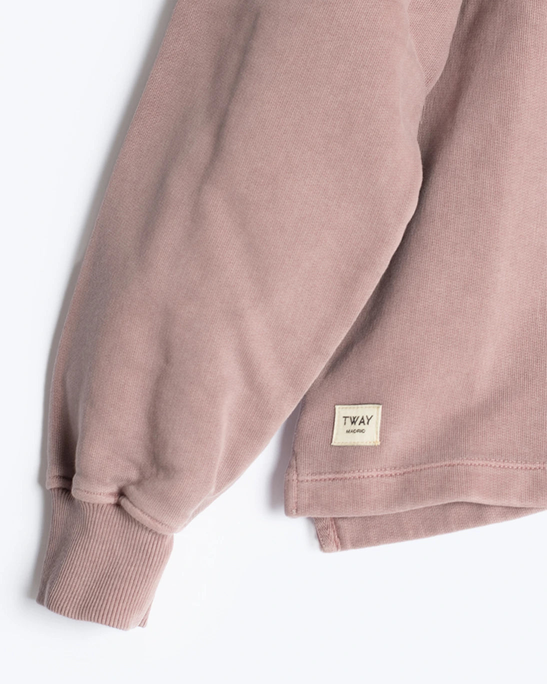 SUDADERA ROSA CON CUELLO POLO TWAY
