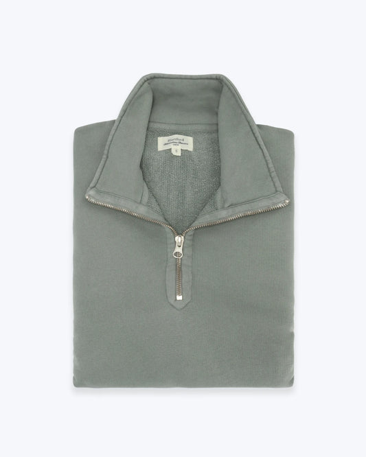 SUDADERA HALF ZIP VERDE AGUA HARTFORD