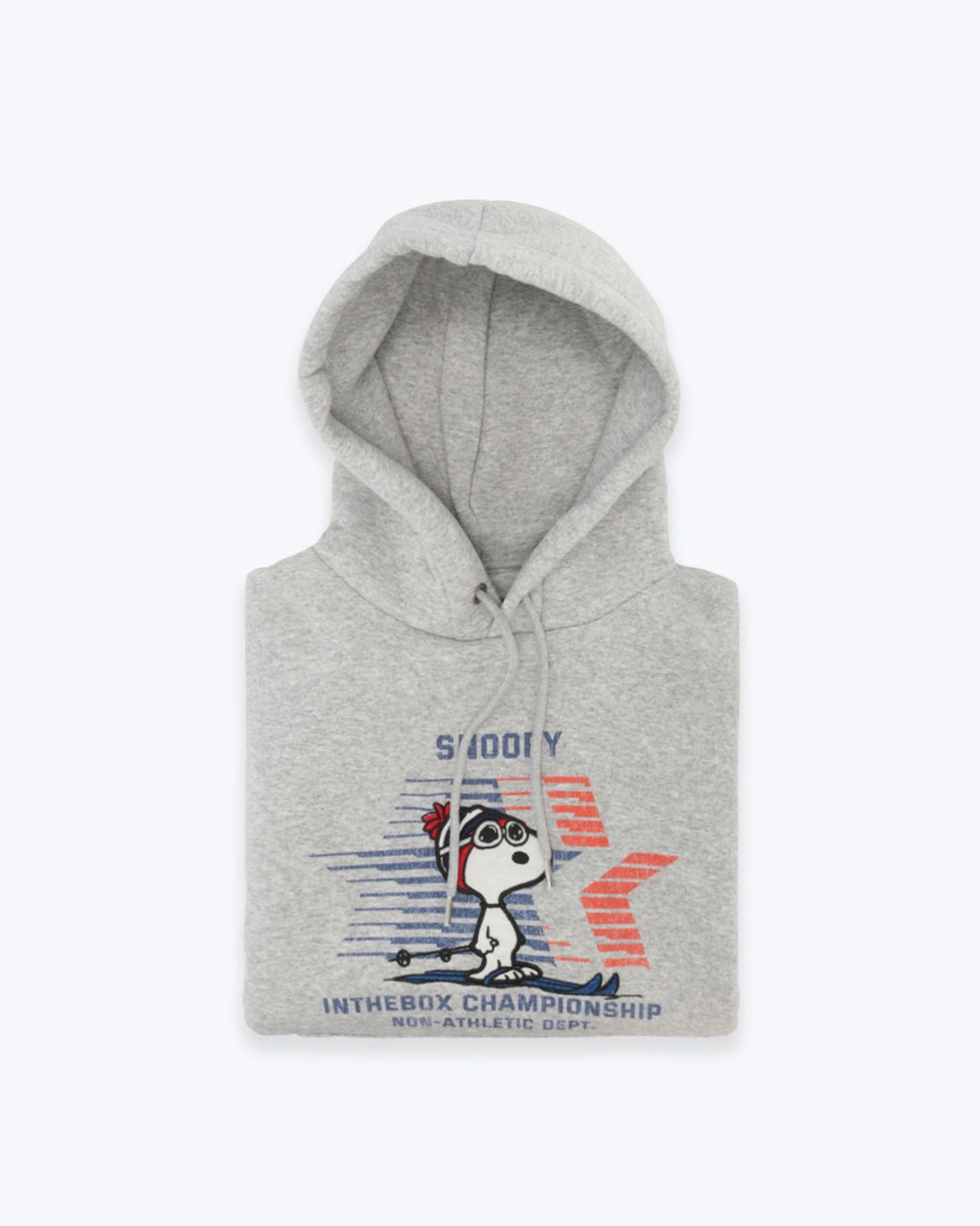 SUDADERA CON CAPUCHA SNOOPY CHAMPIONSHIP GRIS INTHEBOX
