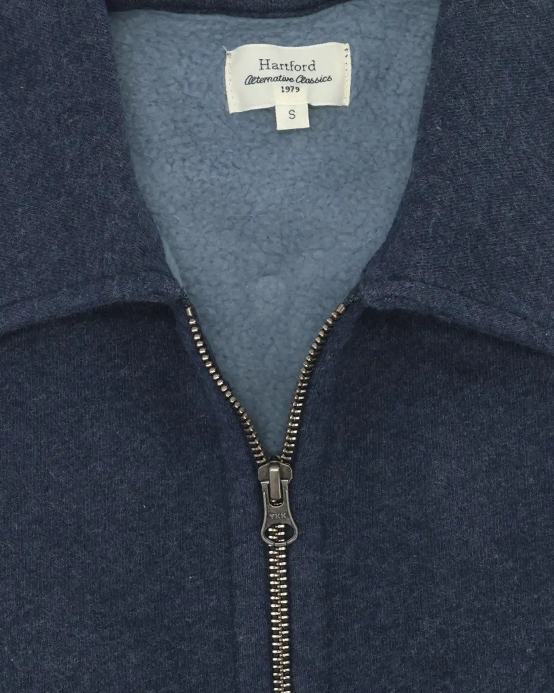 SUDADERA POLO CON CREMALLERA AZUL HARTFORD