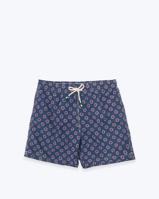 TRAJE DE BAÑO AZUL ESTAMPADO HARTFORD