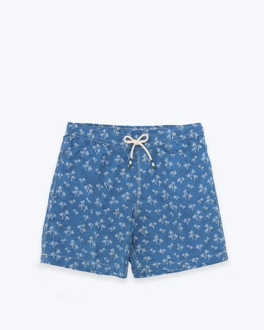 TRAJE DE BAÑO AZUL CON PALMERAS HARTFORD
