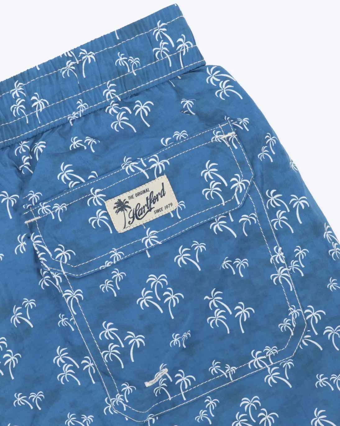 TRAJE DE BAÑO AZUL CON PALMERAS HARTFORD
