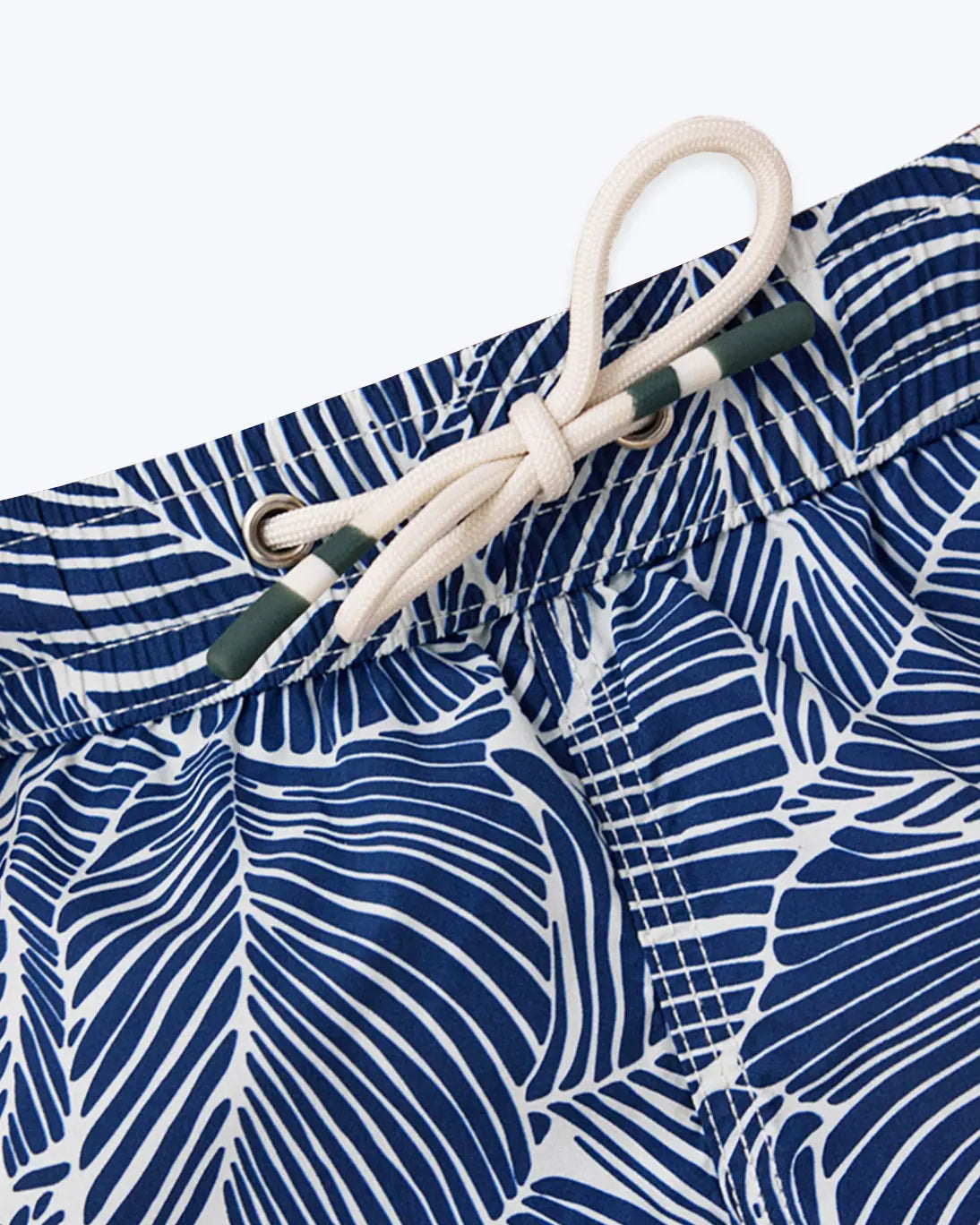 TRAJE DE BAÑO AZUL CON HOJAS HARTFORD