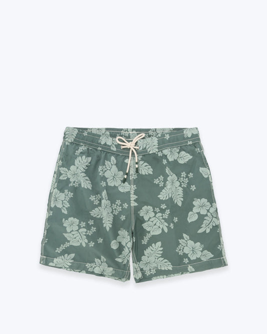 TRAJE DE BAÑO VERDE CON FLORES HARTFORD