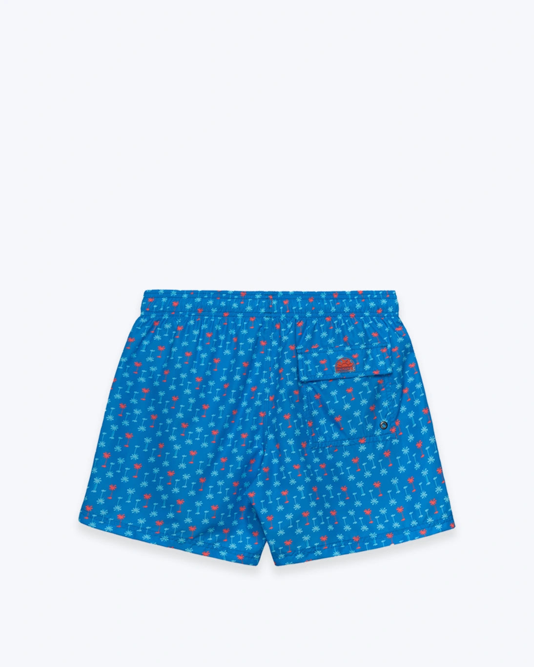 TRAJE DE BAÑO AZUL CON PALMERAS SUNDEK