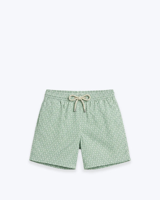 TRAJE DE BAÑO VERDE CLARO PALMERAS MC2