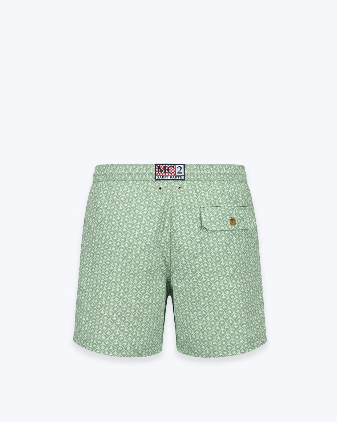 TRAJE DE BAÑO VERDE CLARO PALMERAS MC2