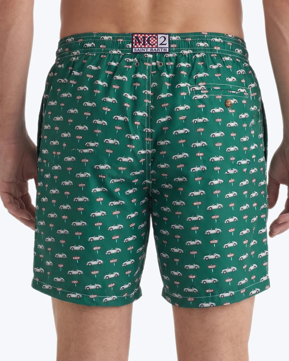 TRAJE DE BAÑO VERDE COCHES MC2