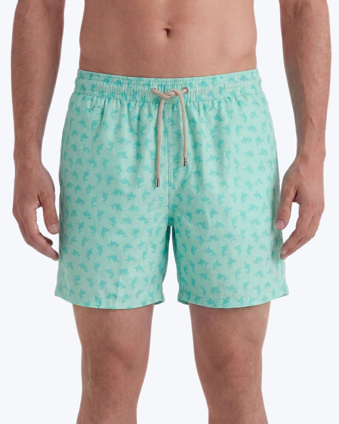 TRAJE DE BAÑO VERDE AGUA TIBURONES MC2