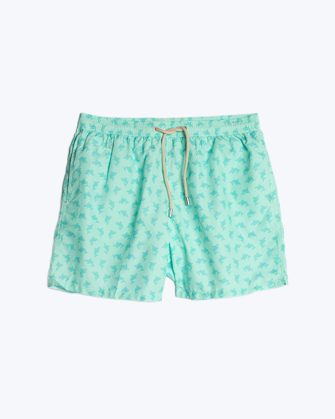 TRAJE DE BAÑO VERDE AGUA TIBURONES MC2