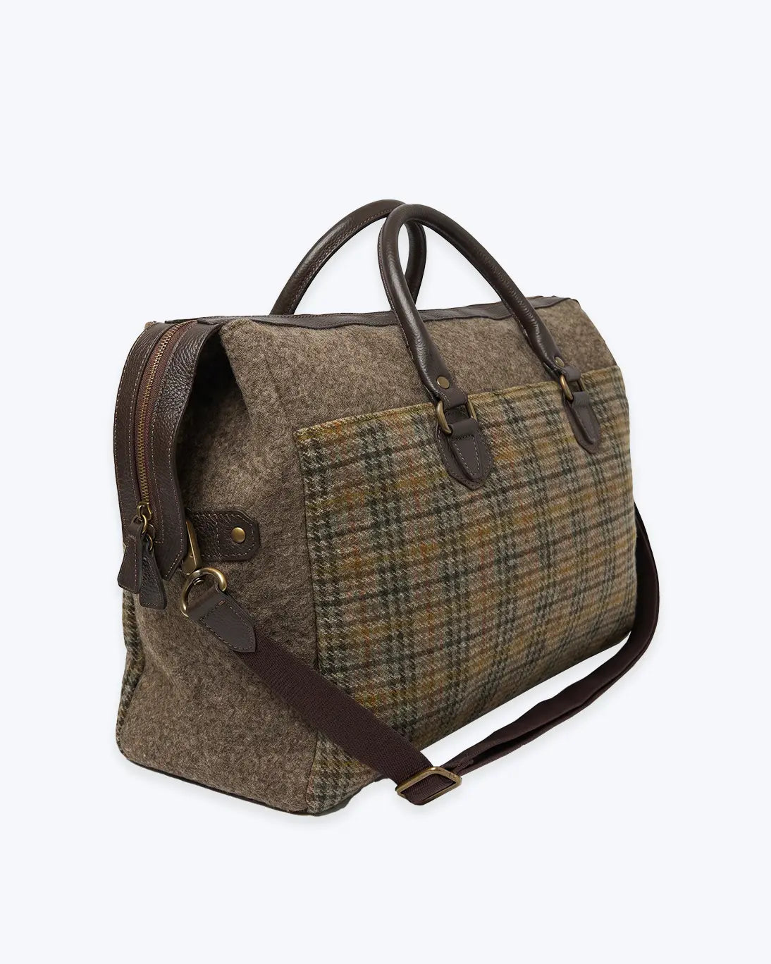 BOLSA DE VIAJE PRÍNCIPE DE GALES VERDE BONFANTI