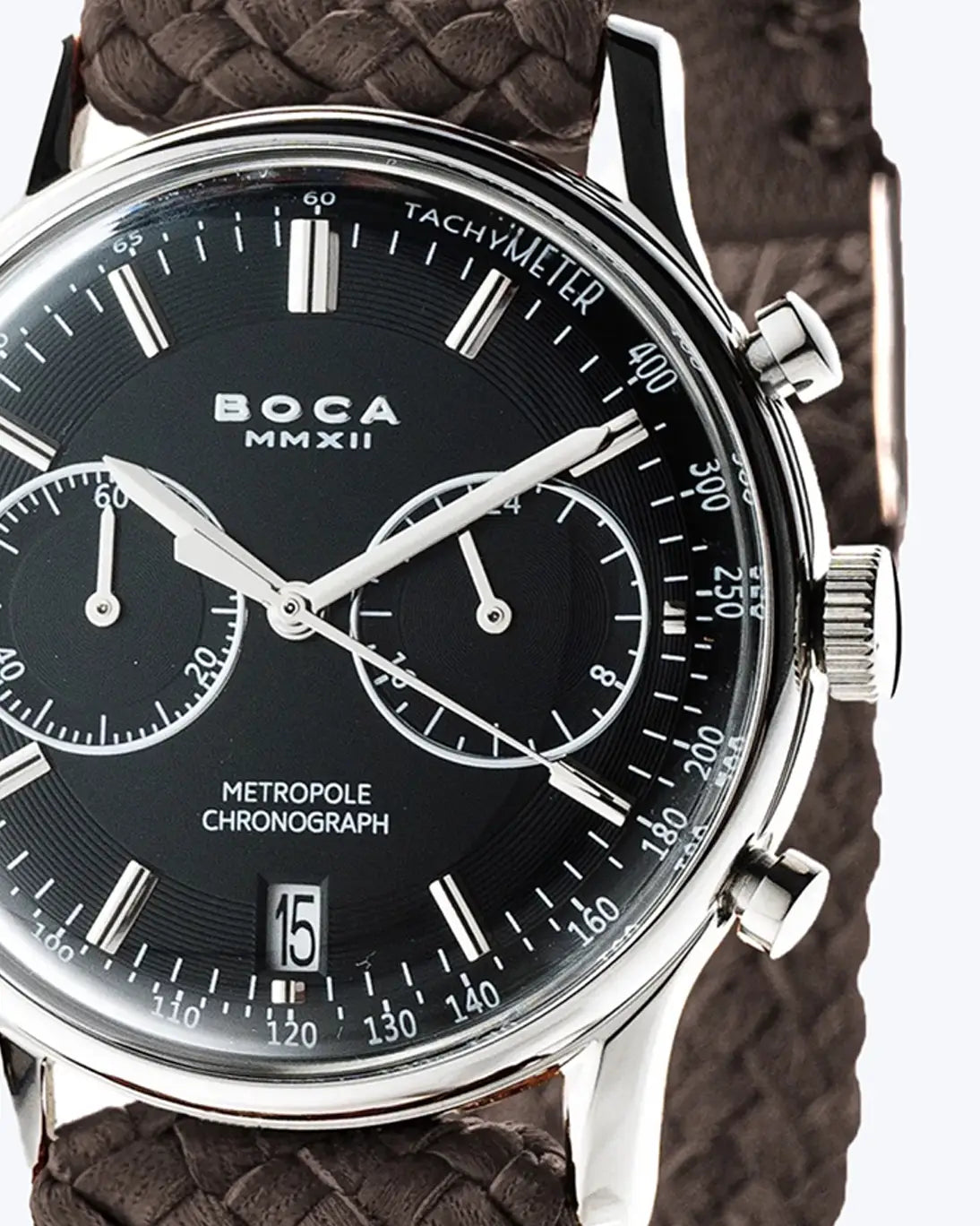 RELOJ ESFERA NEGRA BOCA
