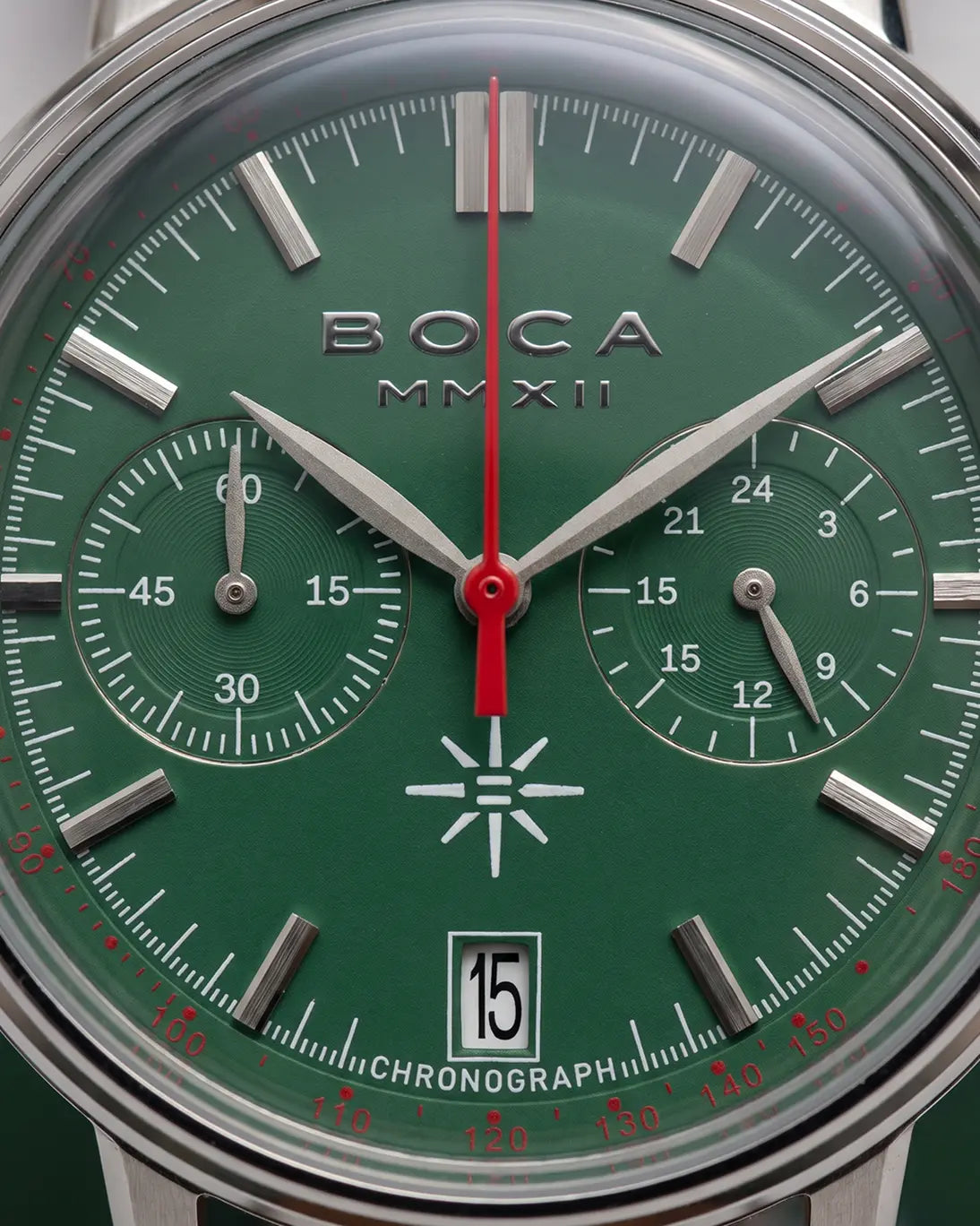 RELOJ ESFERA VERDE BOCA