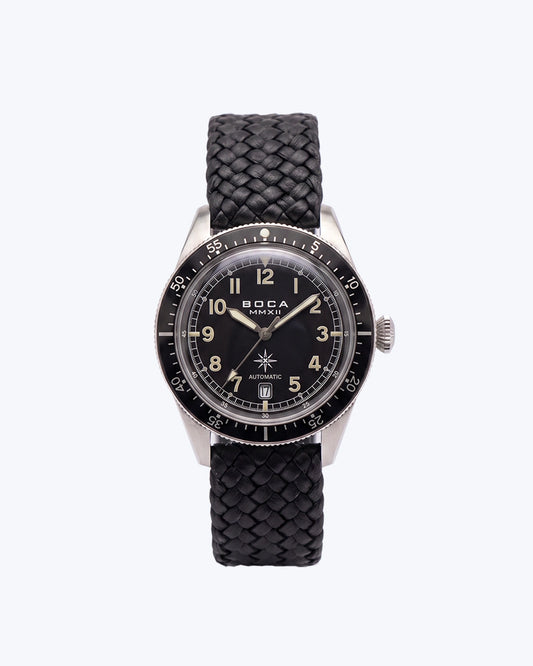 RELOJ NEGRO BOCA