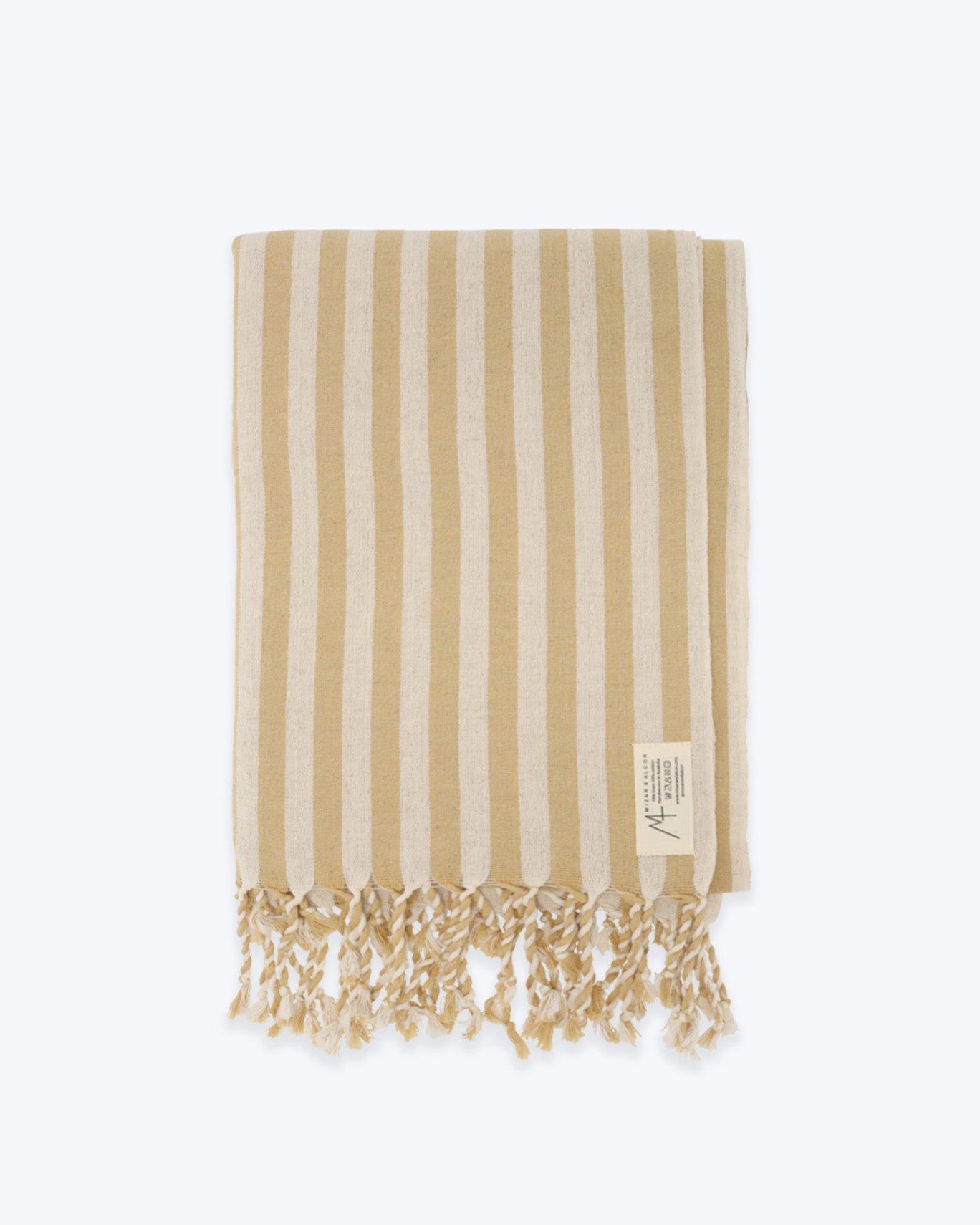 TOALLA MIZAR & ALCOR STRIPED MUSTARD/RAYAS OCRE / U