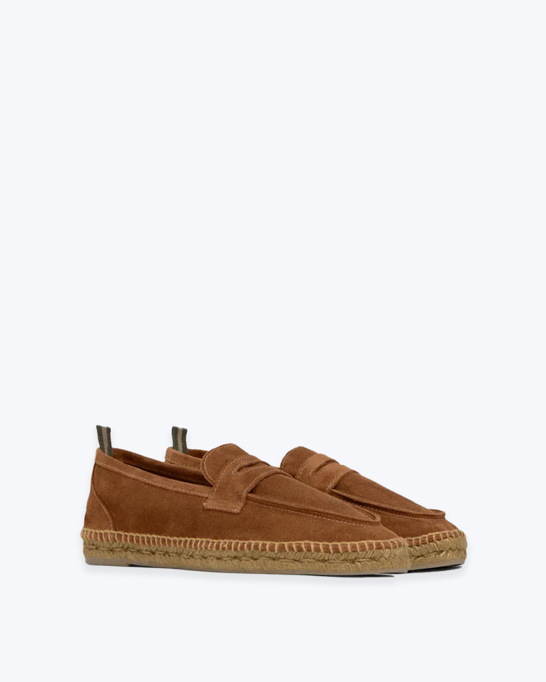 ALPARGATAS MOCASÍN DE ANTE MARRÓN CASTAÑER