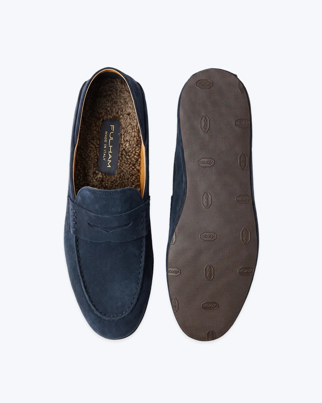 ZAPATILLAS DE CASA DE ANTE AZUL FULHAM