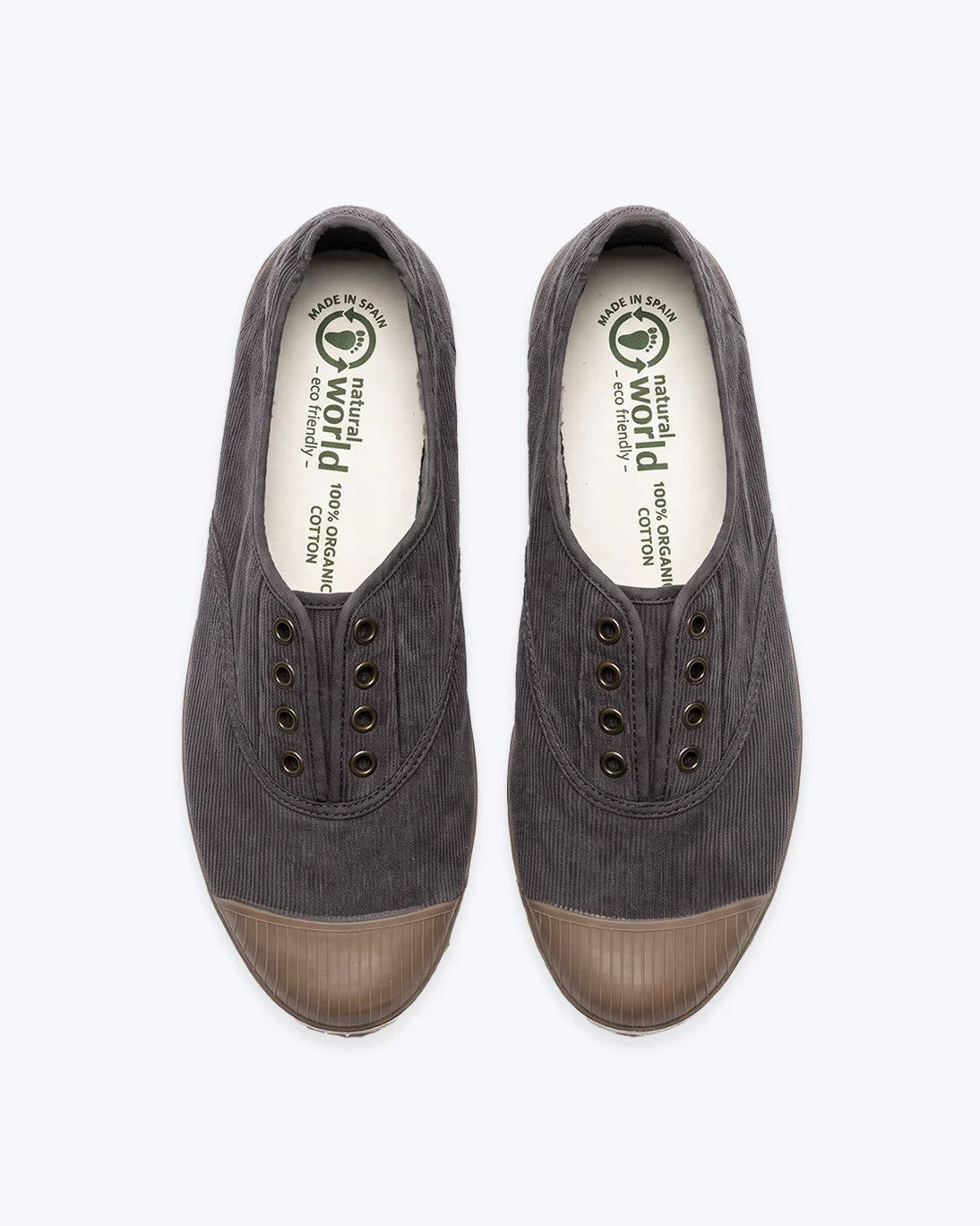 ZAPATILLAS DE PANA GRIS NATURAL WORLD