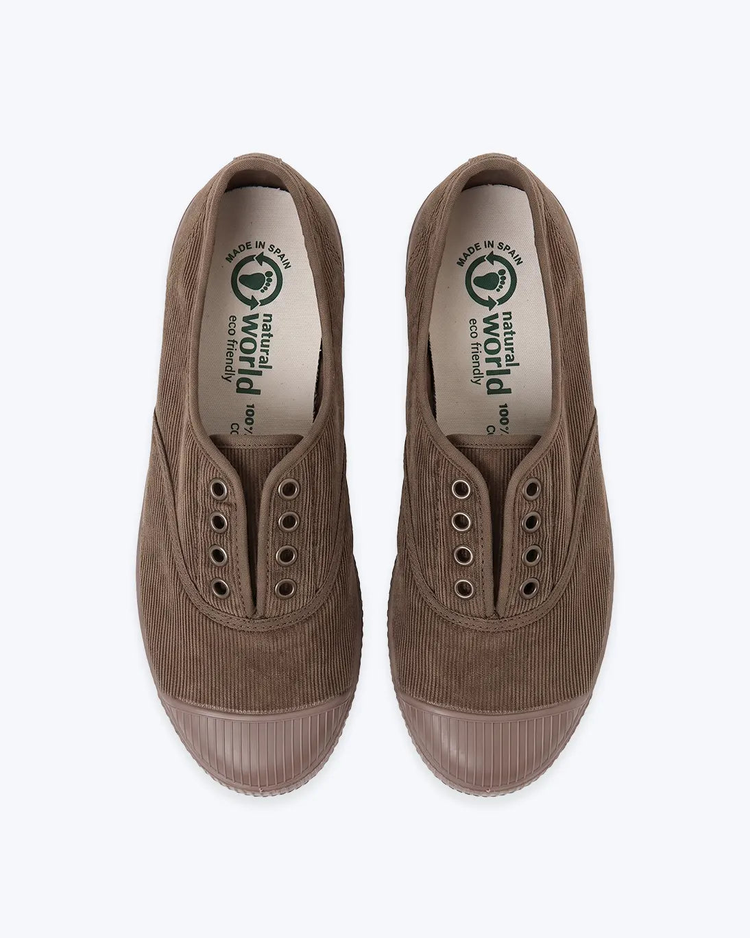 ZAPATILLAS DE PANA MARRÓN NATURAL WORLD