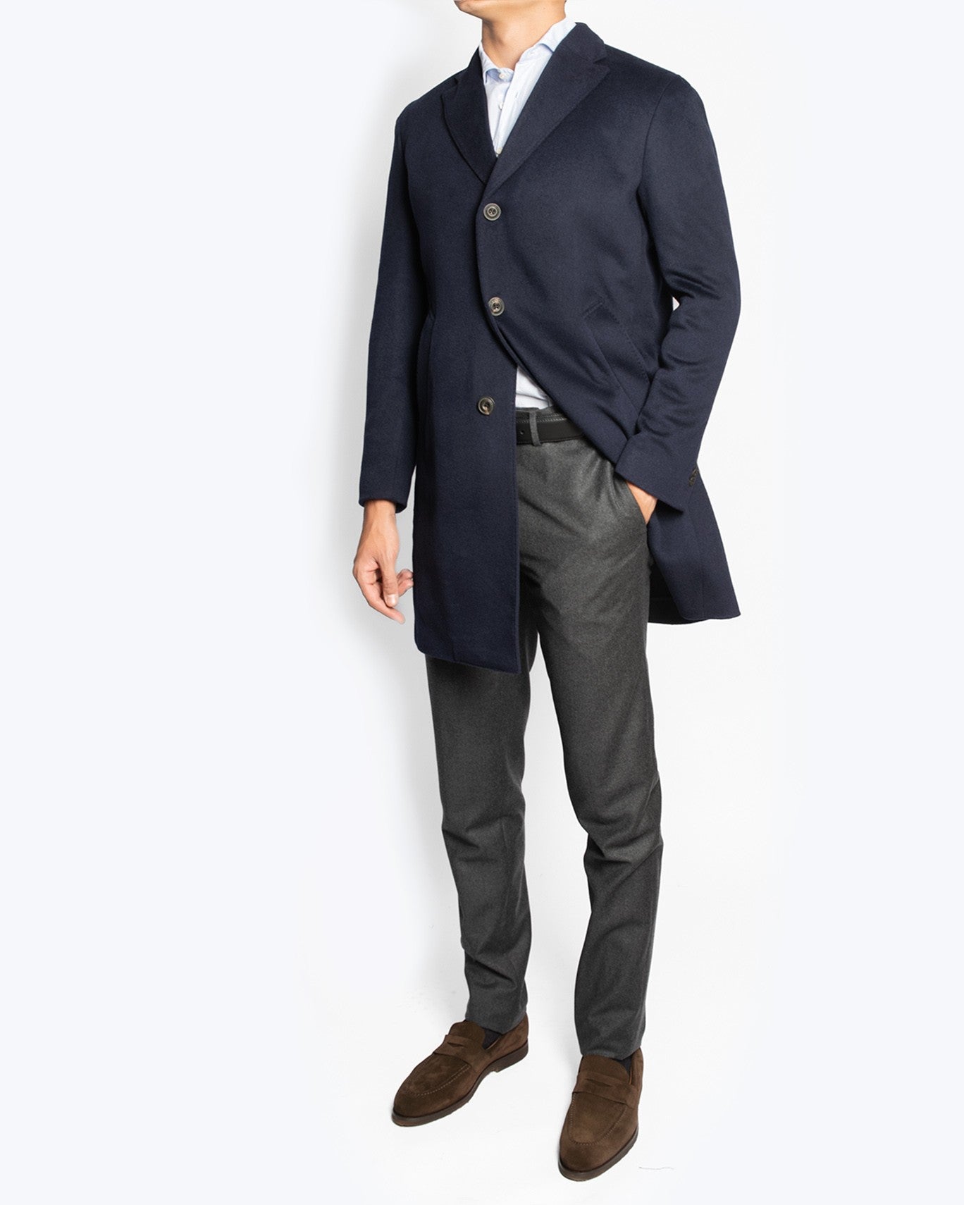 ABRIGO CASHMERE L.B.M. 1911 3/NAVY / 58