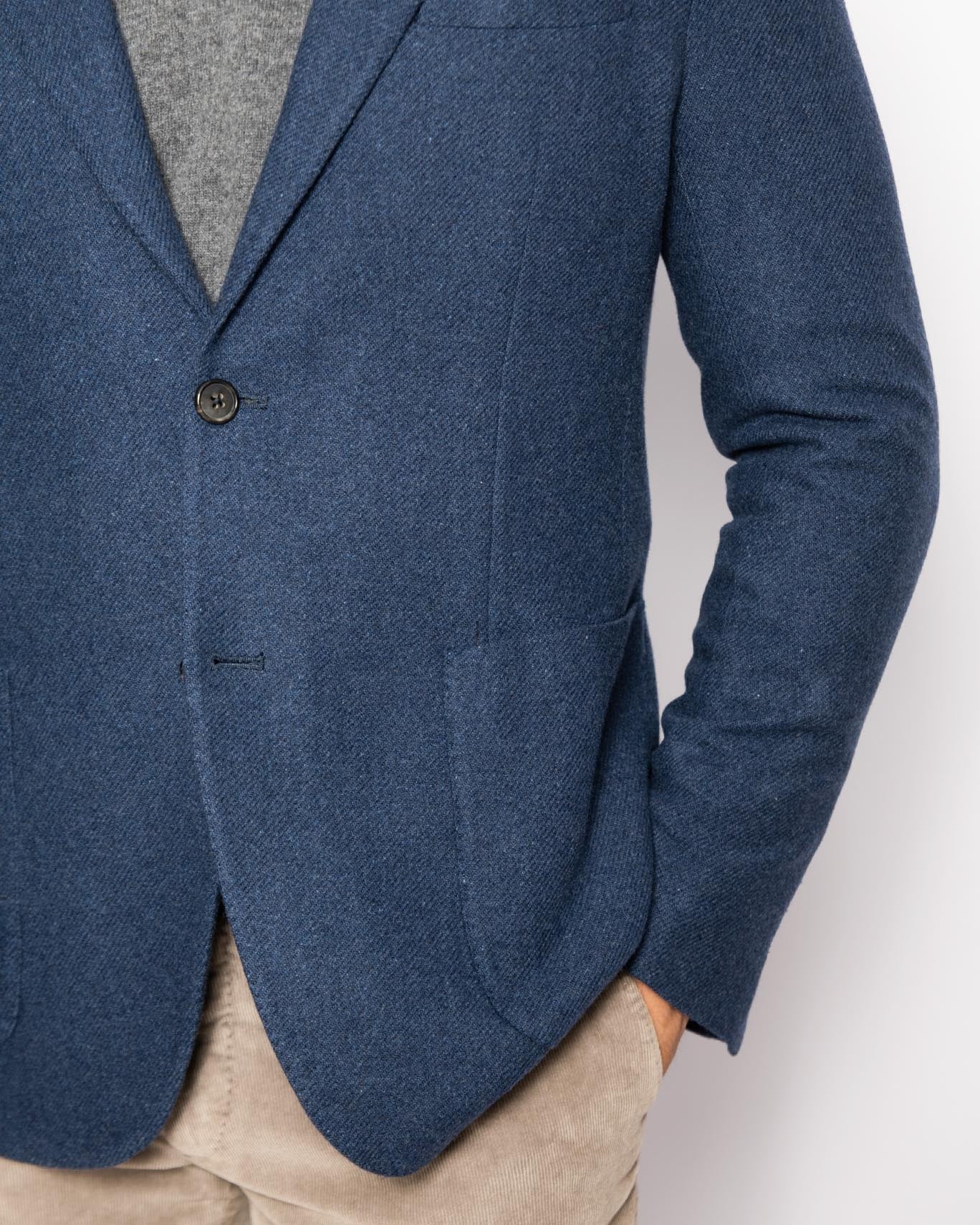 BLAZER CASHMERE BREUER 02/AZUL / 56