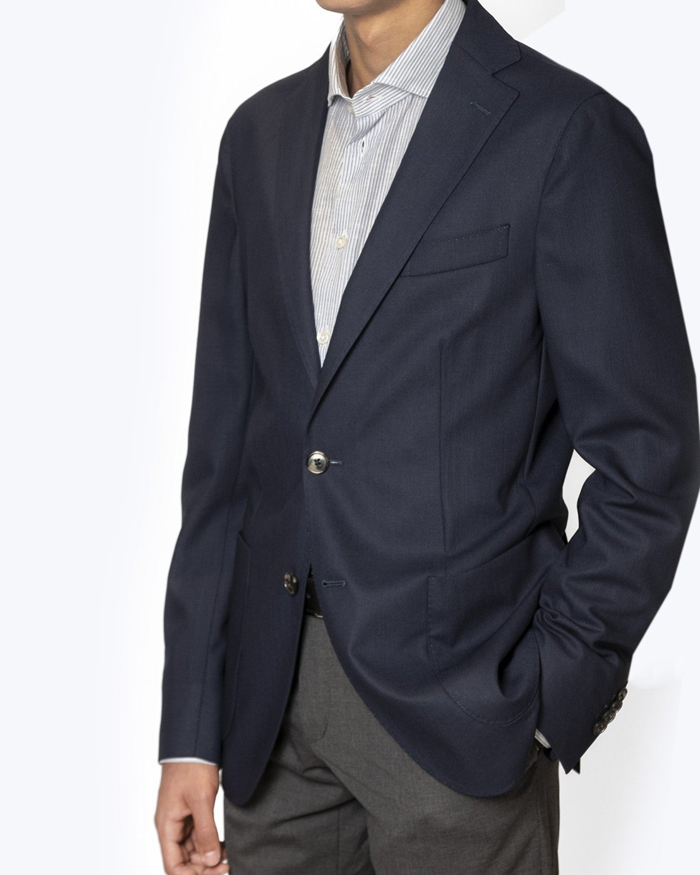 BLAZER LANA-CASHMERE BREUER 01/NAVY / 58