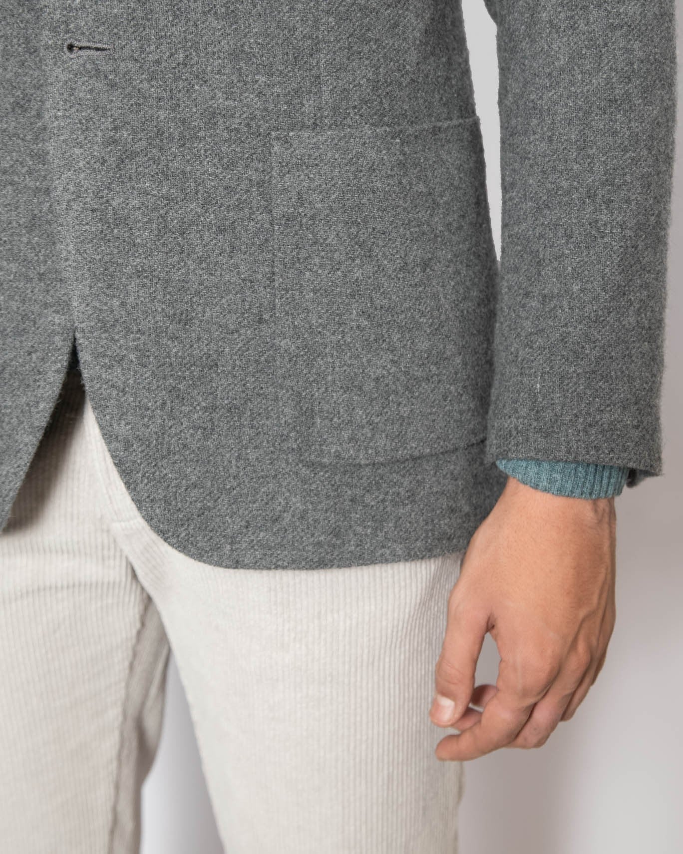 BLAZER LANA-CASHMERE CIRCOLO 001/GRIS / 56