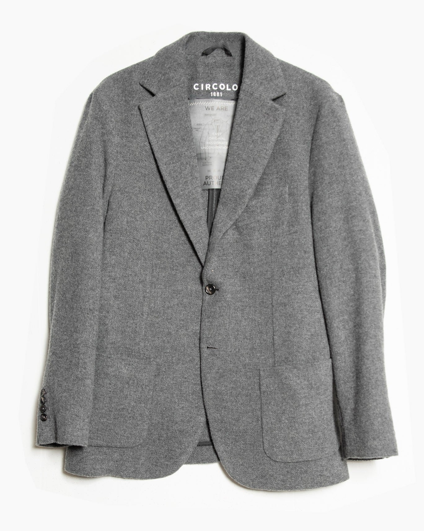 BLAZER LANA-CASHMERE CIRCOLO 001/GRIS / 56