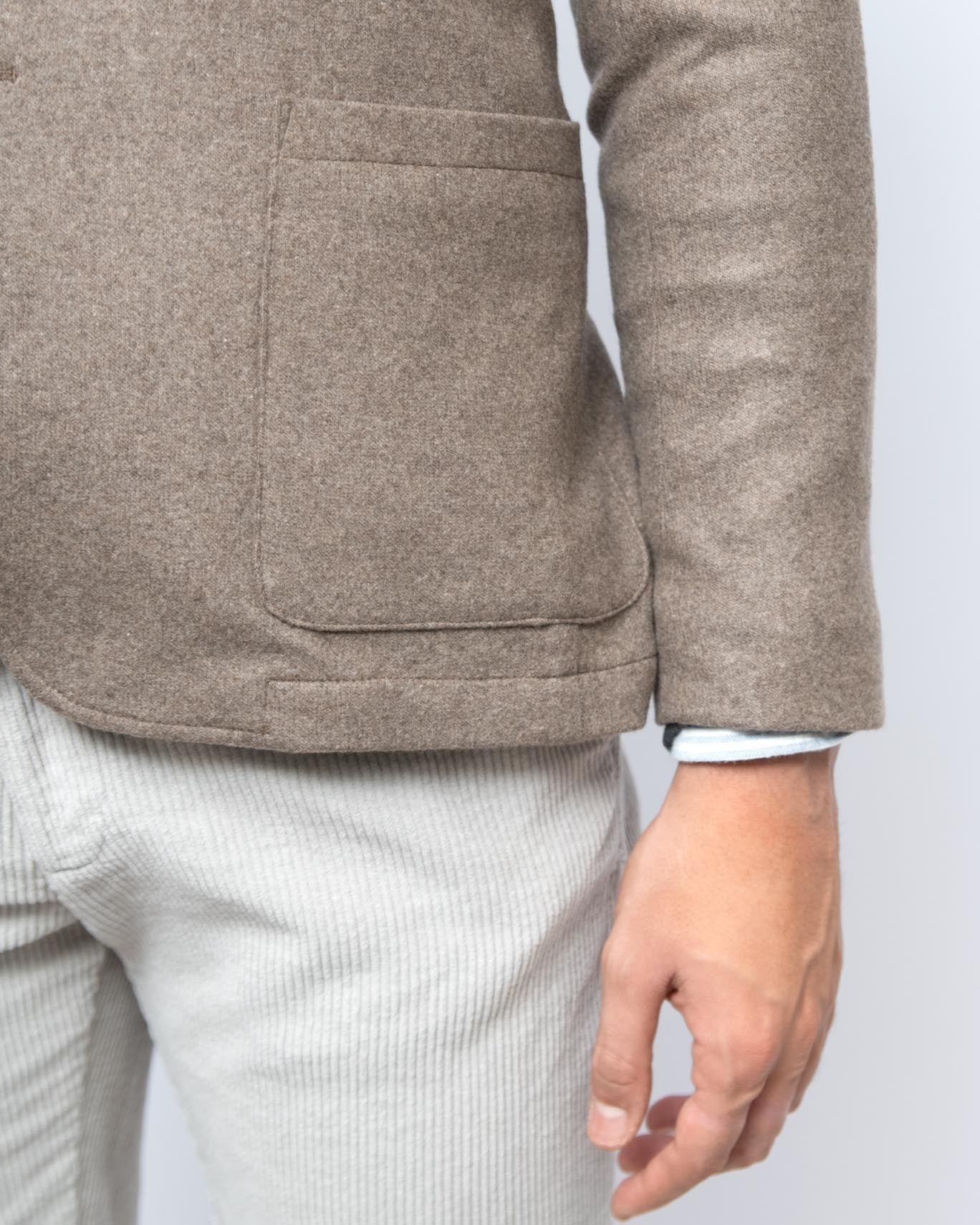 BLAZER LANA-CASHMERE CIRCOLO 002/CASHMERE TOPO / 56