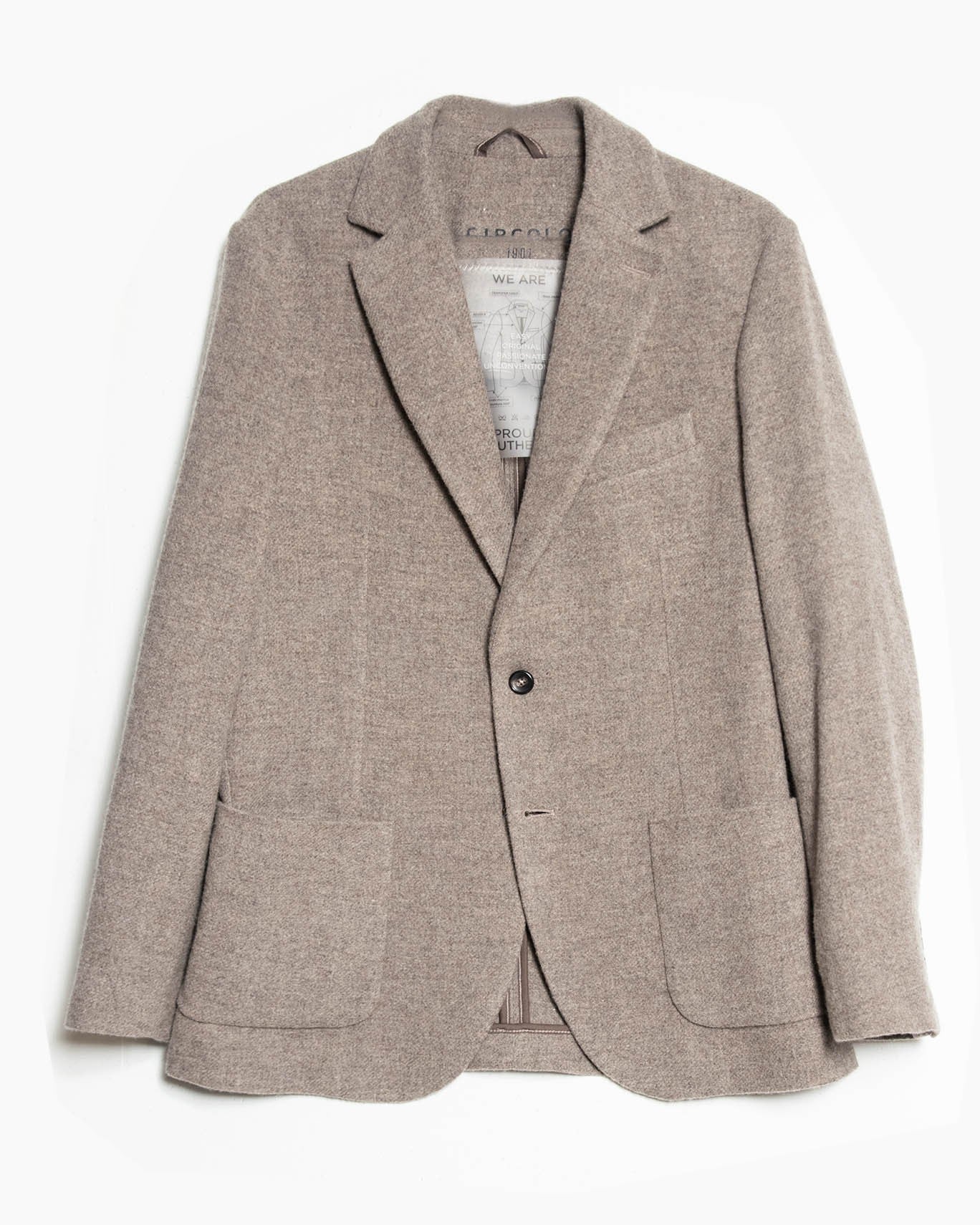 BLAZER LANA-CASHMERE CIRCOLO 002/CASHMERE TOPO / 56