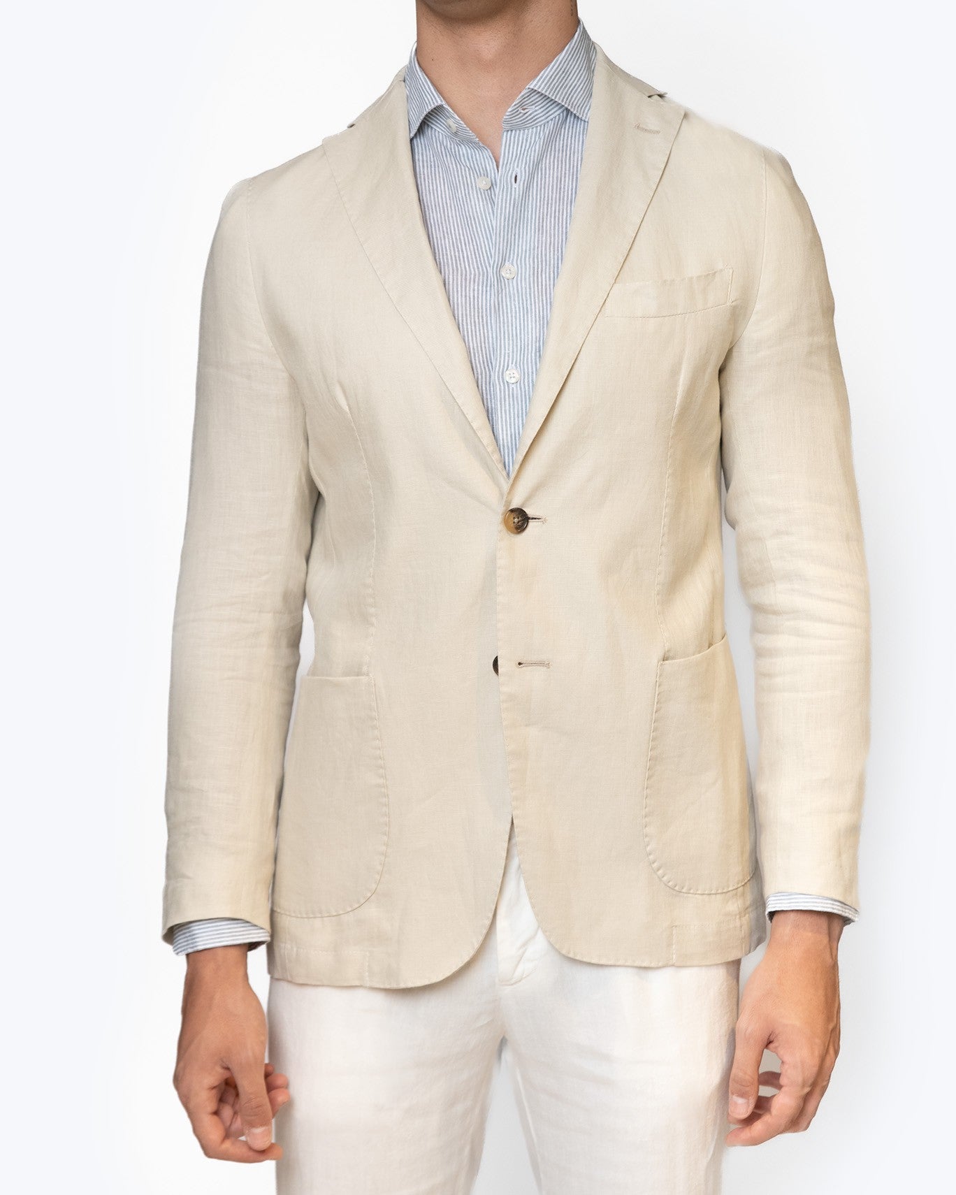 BLAZER DE LINO JERRY KEY 33/LINO BEIGE / 56