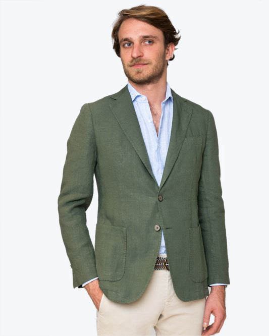 BLAZER LINO SANTANIELLO 67F/LINO  VERDE / 60