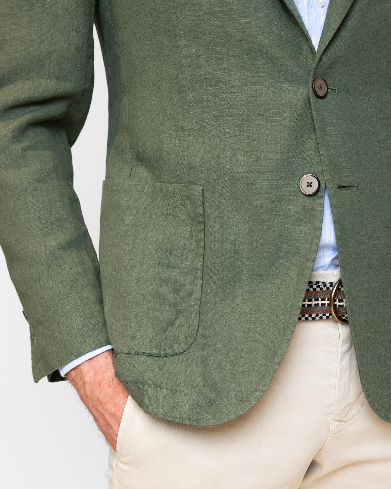 BLAZER LINO SANTANIELLO 67F/LINO  VERDE / 60