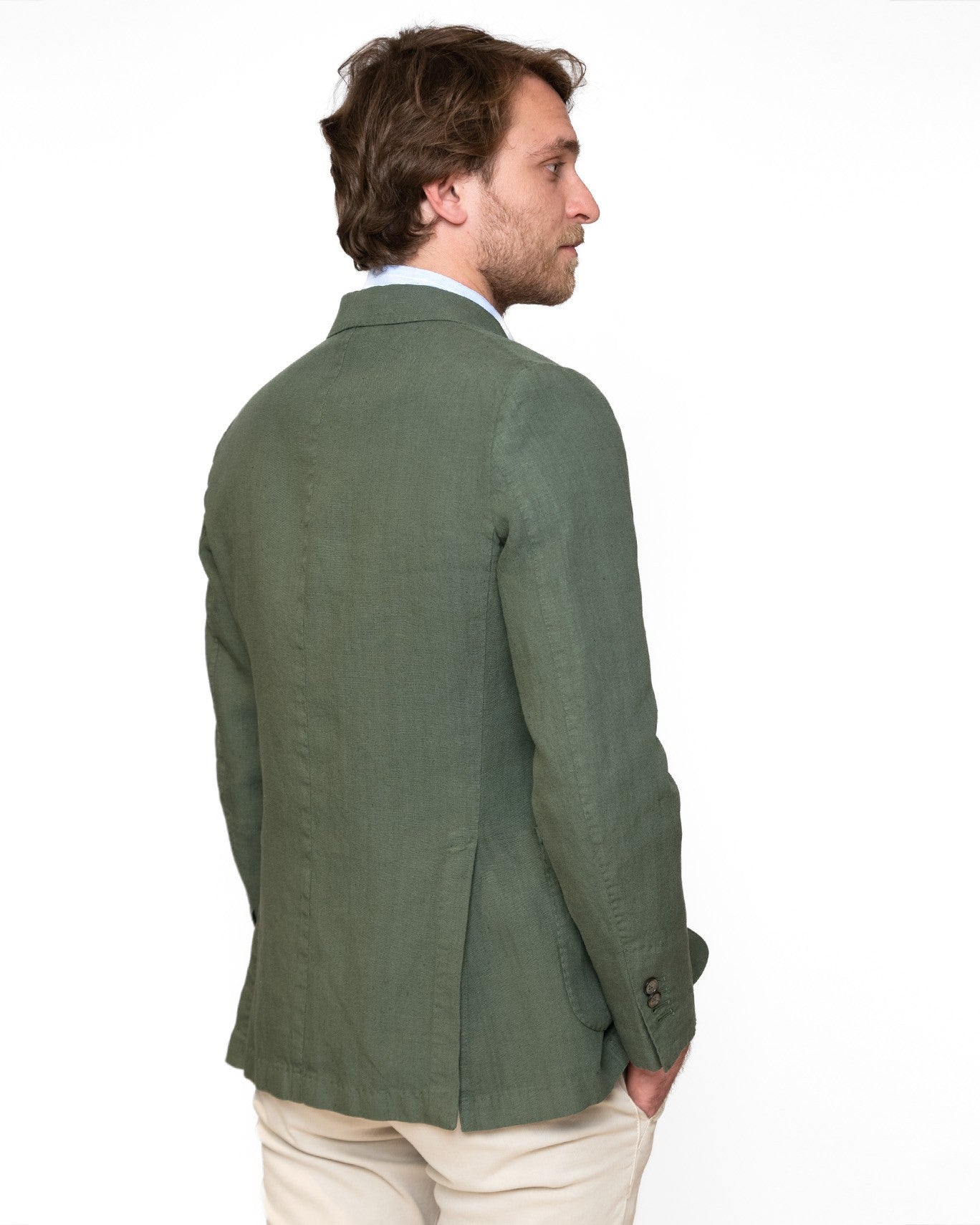 BLAZER LINO SANTANIELLO 67F/LINO  VERDE / 60