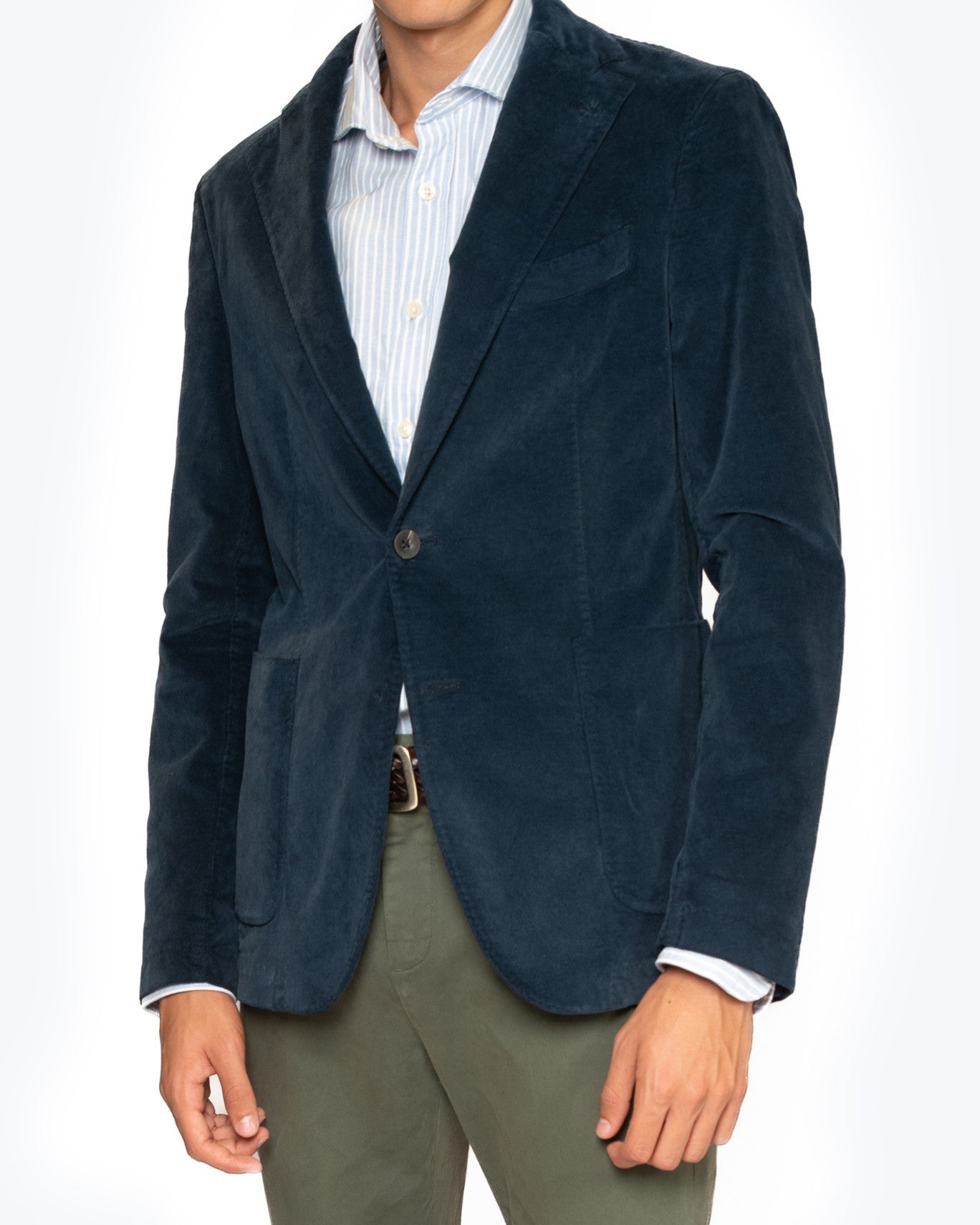 BLAZER TERCIOPELO MANUEL RITZ 89/AZUL / 56