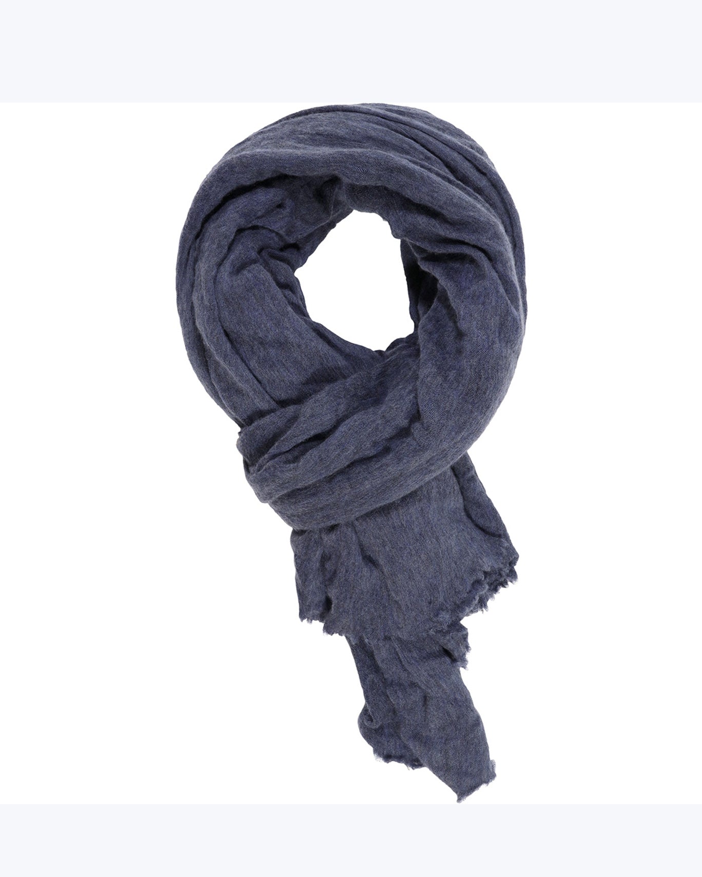 BUFANDA DE CASHMERE AZUL BOTTO GUISEPPE