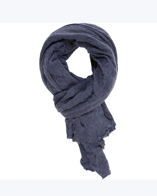 BUFANDA DE CASHMERE AZUL BOTTO GUISEPPE