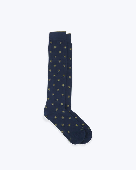 CALCETINES ALTEA 2/NAVY FLOR VD. / U