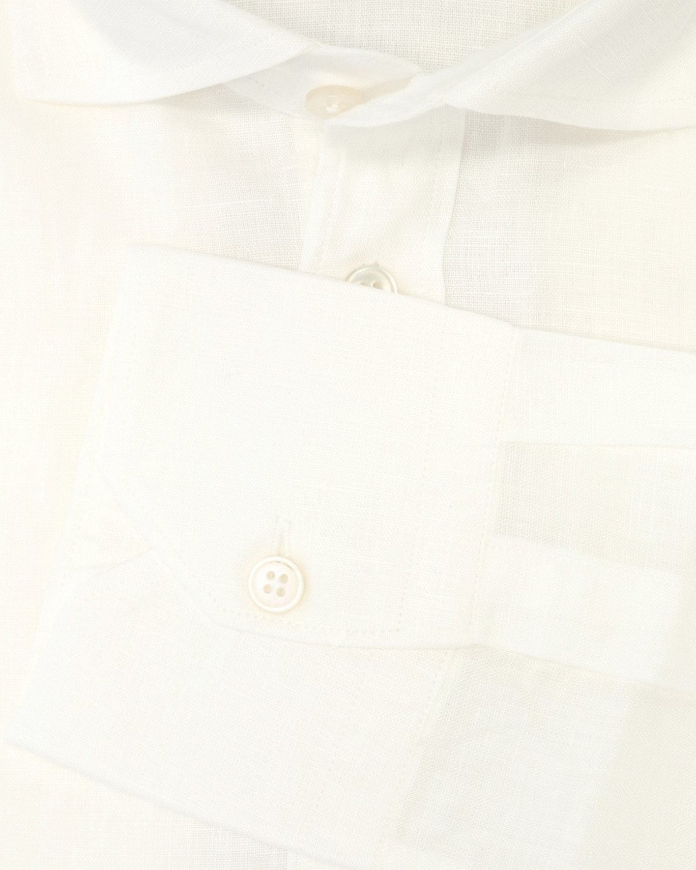 CAMISA DE LINO BASTONCINO 1/BLANCA / 44