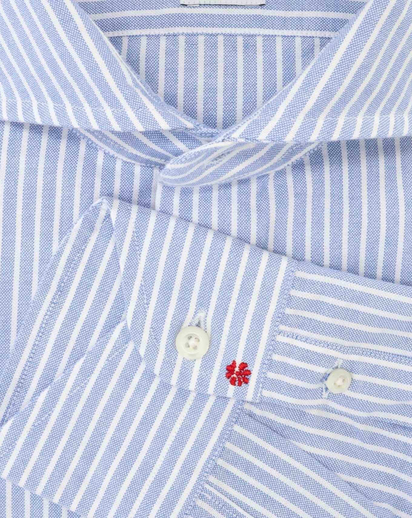 CAMISA  BOLZONELLA 1934 7302/BL. RAYAS AZUL / 44