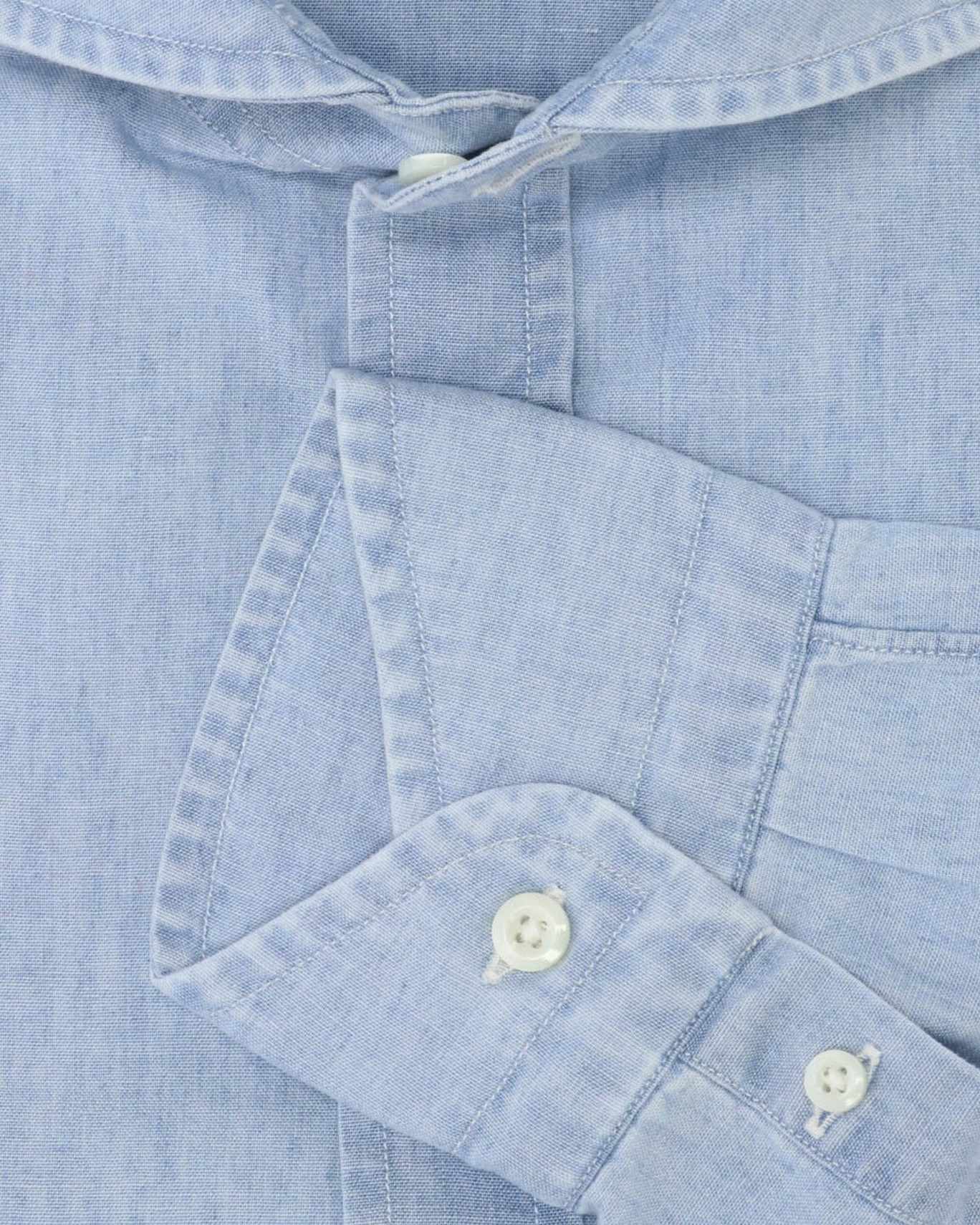 CAMISA DENIM BOLZONELLA W01/DENIM LAVADA / 44