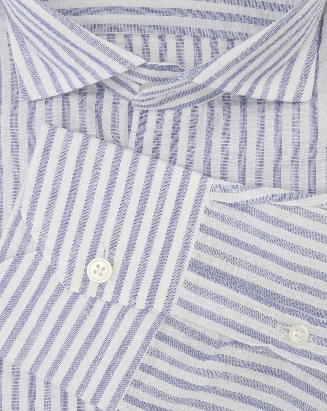 CAMISA BASTONCINO 4/RAYAS AZUL OSC-BL. / 43