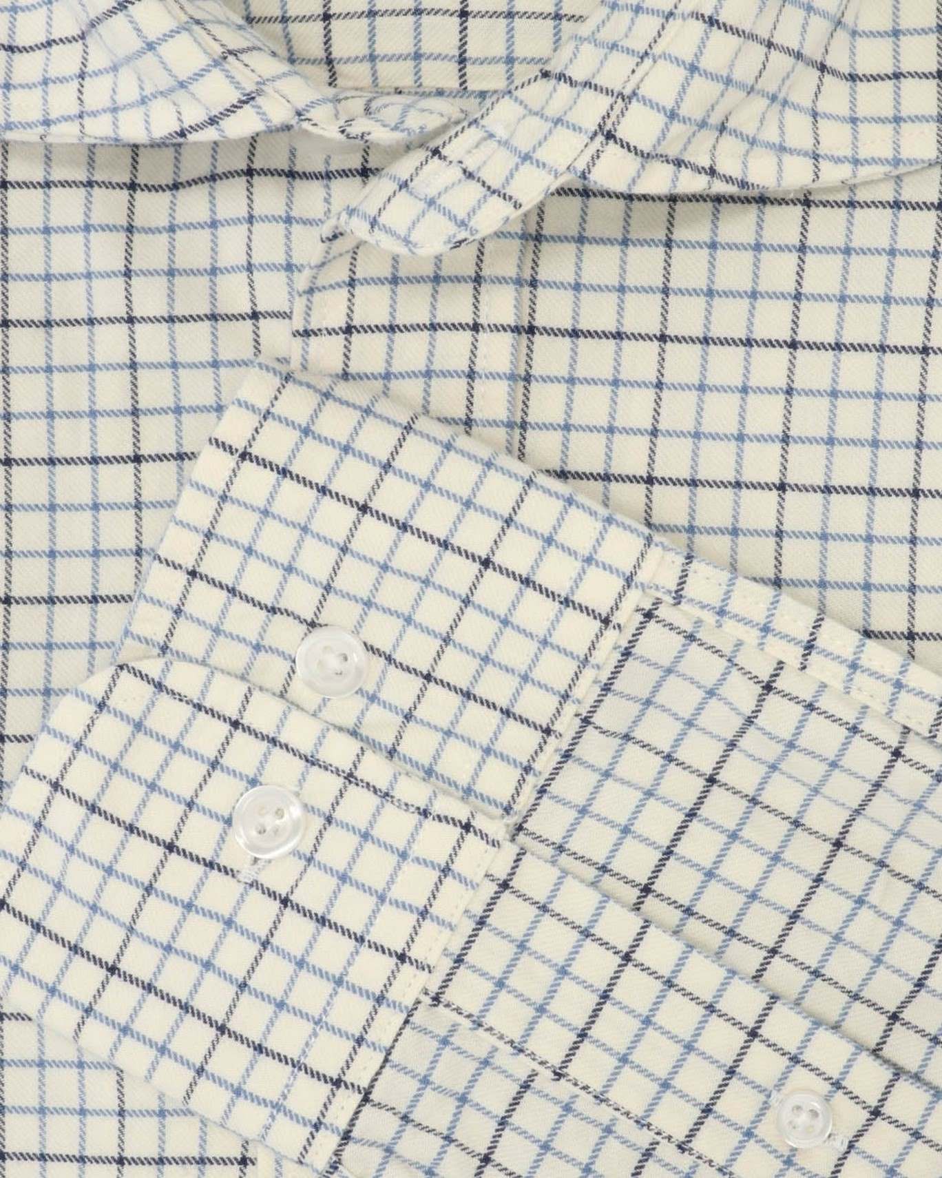 CAMISA SEEMS 489/BEIGE CUAD.AZUL / 6