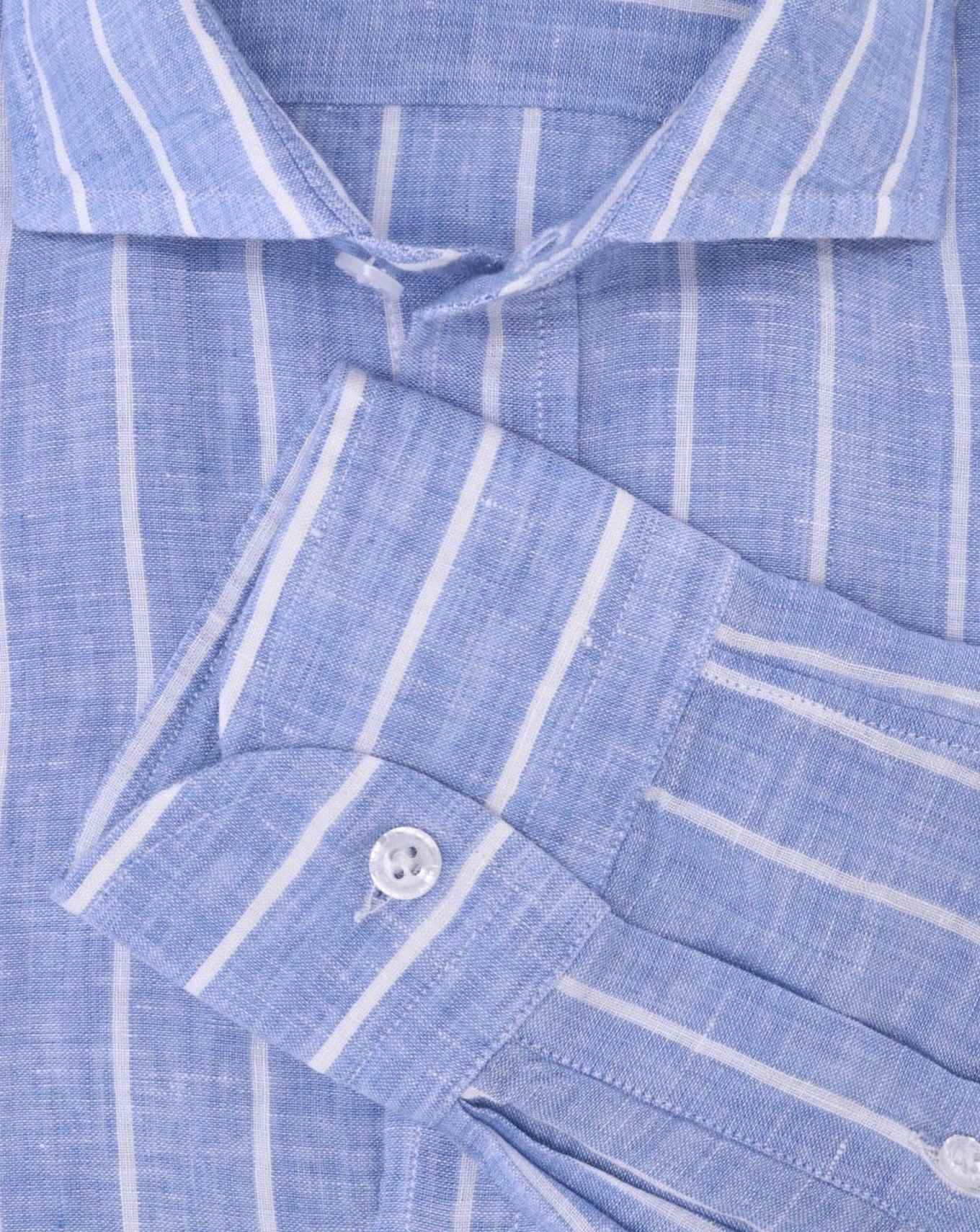 CAMISA DE LINO SONRISA 01/LINO AZUL RAY-BL. / 4XL