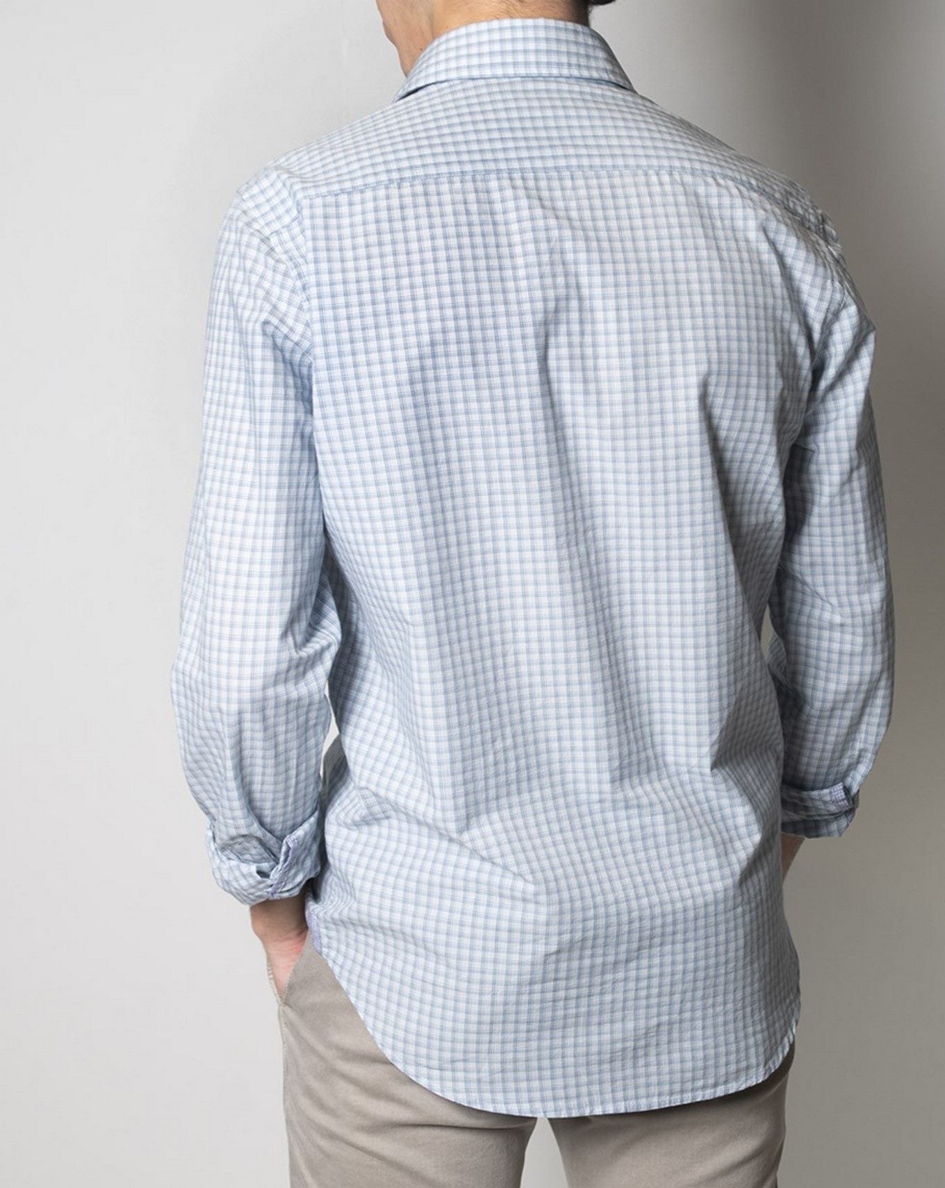 CAMISA TWAY 33100/AZUL CUADROS / 5