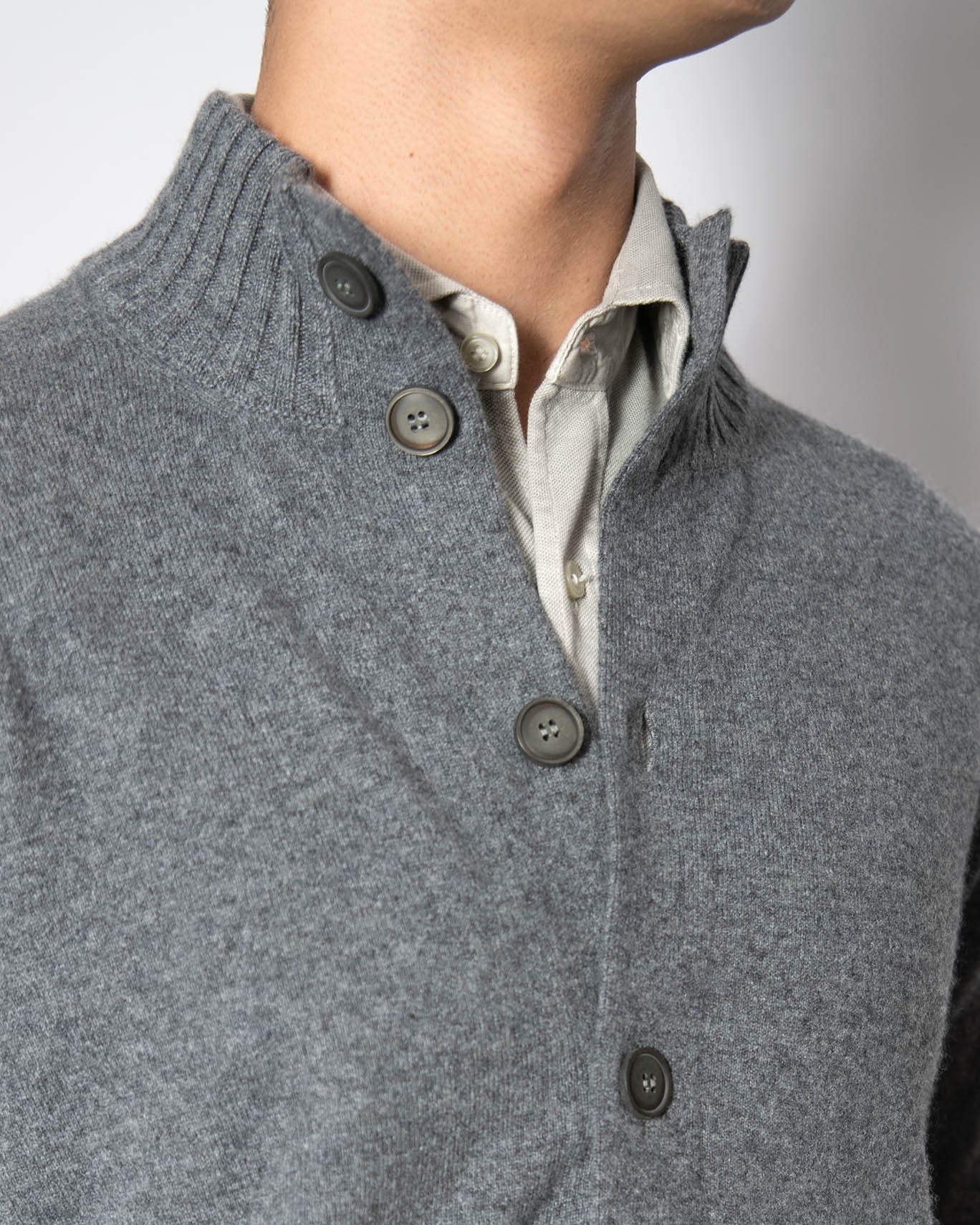 CARDIGAN BOTONES GRAN SASSO FOR FULHAM 072/GRIS / 56